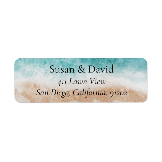 Etiqueta Abstract Beach Sea Front Ocean Address (Frente)