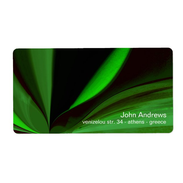 Etiqueta abstracto (Frente)