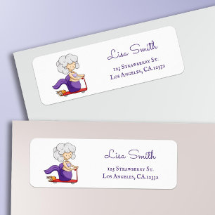 Etiqueta Abuela Divertida Patinete Sirena Dirección de Devo