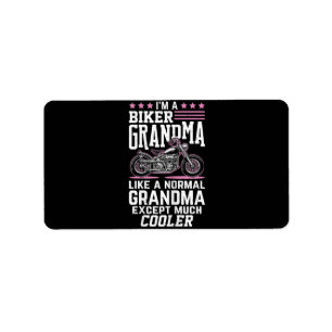 Etiqueta Abuela Motera - Abuela en Motocicleta Abuela Moter