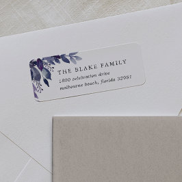 Etiqueta Abundant Foliage Violet Dirección de devolución bo