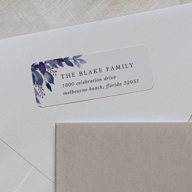 Etiqueta Abundant Foliage Violet Dirección de devolución bo (Subido por el creador)