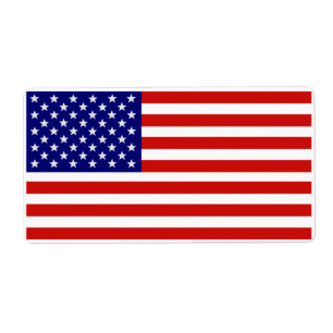 Etiqueta Accurate American Flag Label