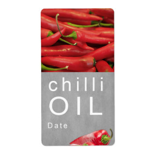 Etiqueta Aceite de chile