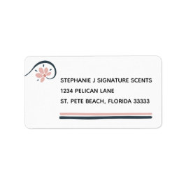 Etiqueta Aceites Esenciales Dirección de Devolución Persona