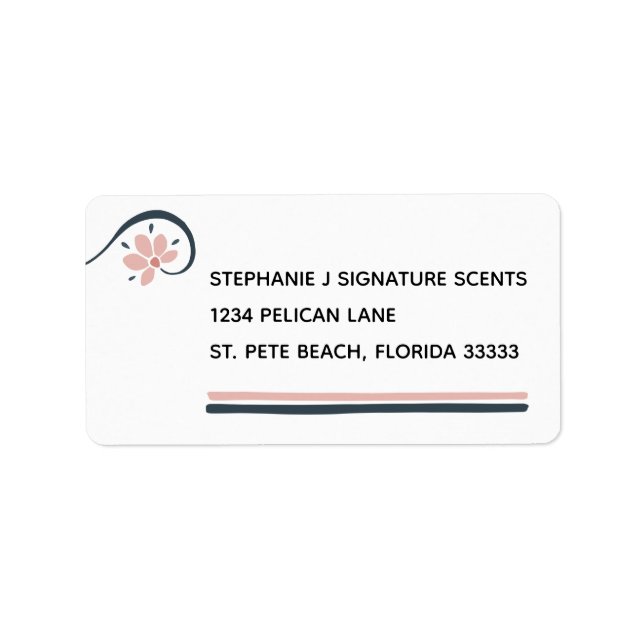 Etiqueta Aceites Esenciales Dirección de Devolución Persona (Frente)