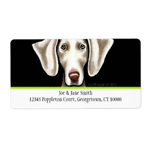 Etiqueta Aceituna negra de Weimaraner n tradicional