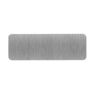 Etiqueta Acero inoxidable de aluminio cepillado texturado