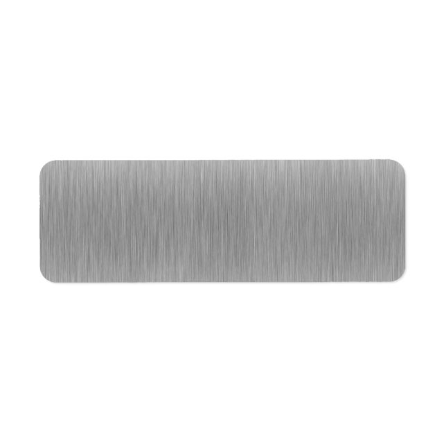 Etiqueta Acero inoxidable de aluminio cepillado texturado (Frente)