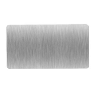 Etiqueta Acero inoxidable de aluminio cepillado texturizado