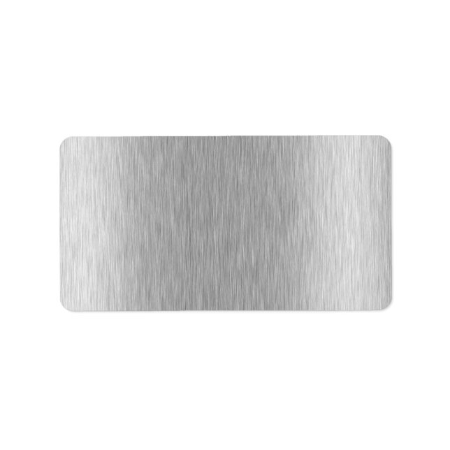 Etiqueta Acero inoxidable texturado (Frente)