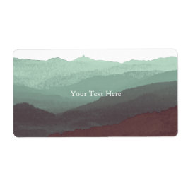 Etiqueta Acuarela de moda | Azul y Violeta | PERSONALIZADO