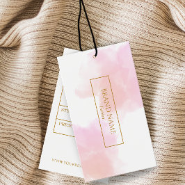 Etiqueta acuarela de oro moderno