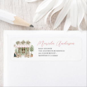 Etiqueta Acuarela Elegante boonjoor bebe baby shower