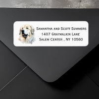 Acuarela Gran Perro de los Pirineos