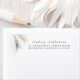 Etiqueta Acuarela Pintada Resumen Elegante Moderno