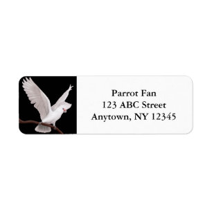 Etiqueta adaptable del Cockatoo de Goffin