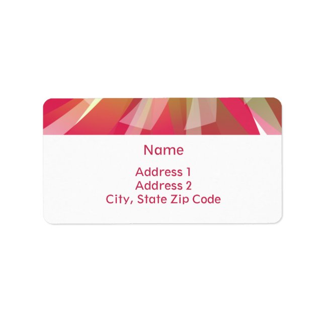 Etiqueta Address Labels - Abstract (Frente)