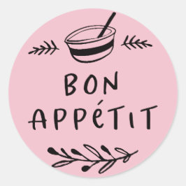 Etiqueta adhesiva Bon Appétit para tarro / especia