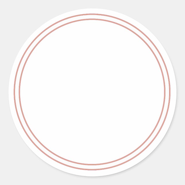 ETIQUETA ADHESIVA circular LLANA con BORDE - Felic (Anverso)