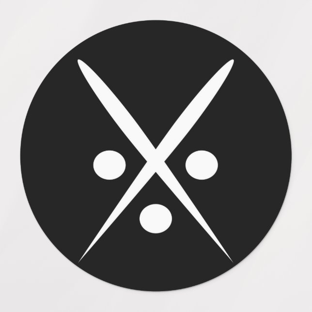 Etiqueta adhesiva cuadrada grande / impermeable (Diseño 3)