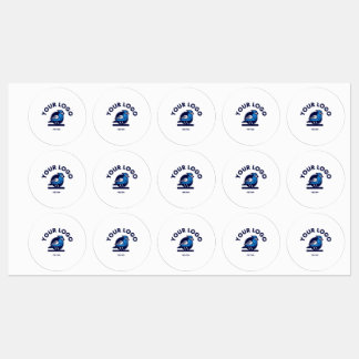 Etiqueta adhesiva de círculo medio / impermeable