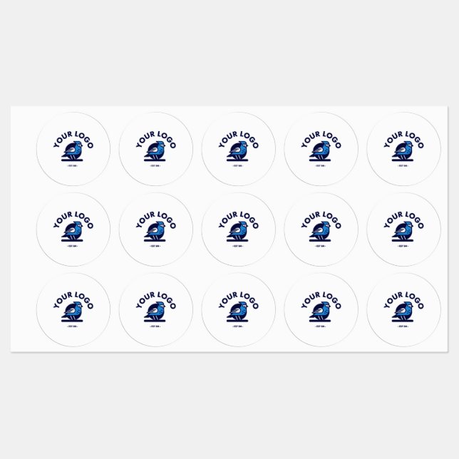 Etiqueta adhesiva de círculo medio / impermeable (Hoja)