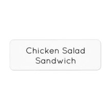 Etiqueta adhesiva de comida para catering minimali