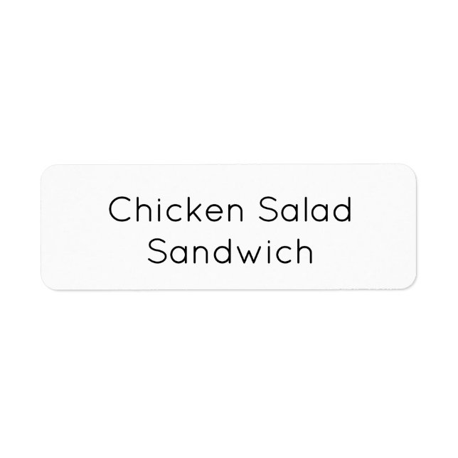 Etiqueta adhesiva de comida para catering minimali (Frente)
