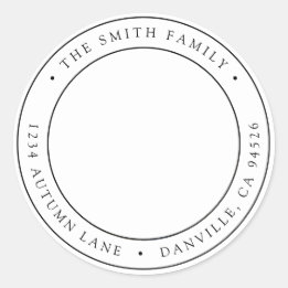 Etiqueta adhesiva de dirección de retorno de foto