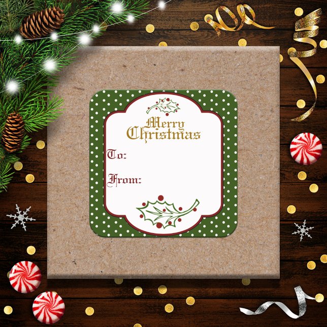 Etiqueta Adhesiva de Navidad Antigua (Subido por el creador)
