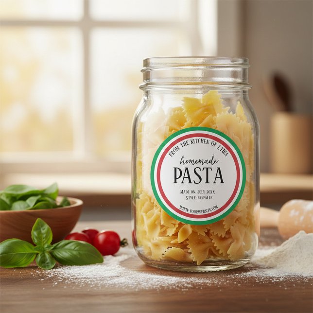 Etiqueta Adhesiva de Pasta Casera Personalizada (Subido por el creador)