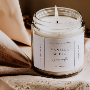 Etiqueta adhesiva de producto de vela de moda Tag 