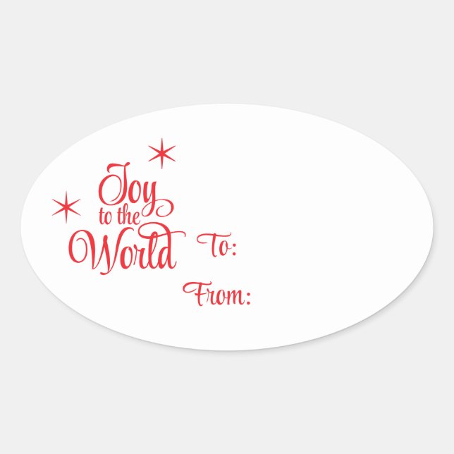 Etiqueta Adhesiva de Regalo de Navidad (Anverso)