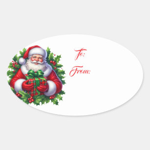 Etiqueta adhesiva de regalo para vacaciones de Nav