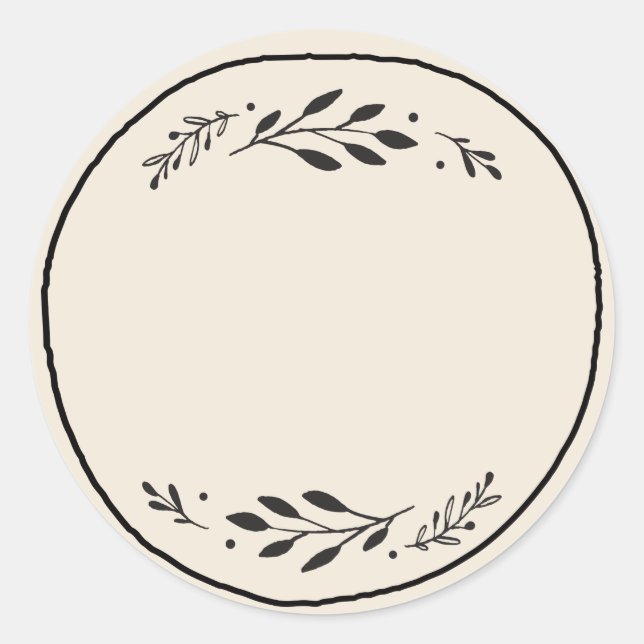 Etiqueta adhesiva en blanco para tarro / especia I (Anverso)