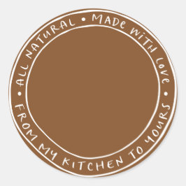 Etiqueta adhesiva para frasco / especia orgánica n