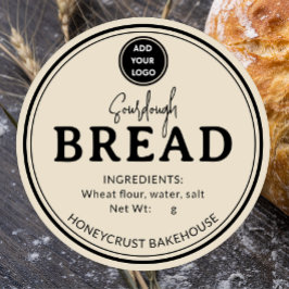 Etiqueta adhesiva para pan de masa madre de panade