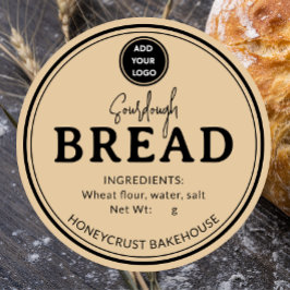 Etiqueta adhesiva para pan de masa madre de panade