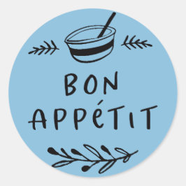 Etiqueta adhesiva para tarro / especia Bon Appétit