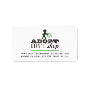 Etiqueta Adoptar no comprar