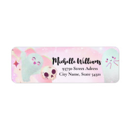 Etiqueta adorable cumpleaños lindo