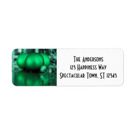Etiqueta Adornos Navideños, Foto Verde