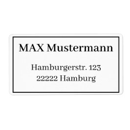 Etiqueta Adressaufkleber Vorlage