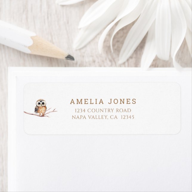 Etiqueta Adventure Awath Woodland Teddy Bear Address (In situ)