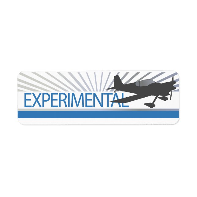 Etiqueta Aeronaves experimentales (Frente)