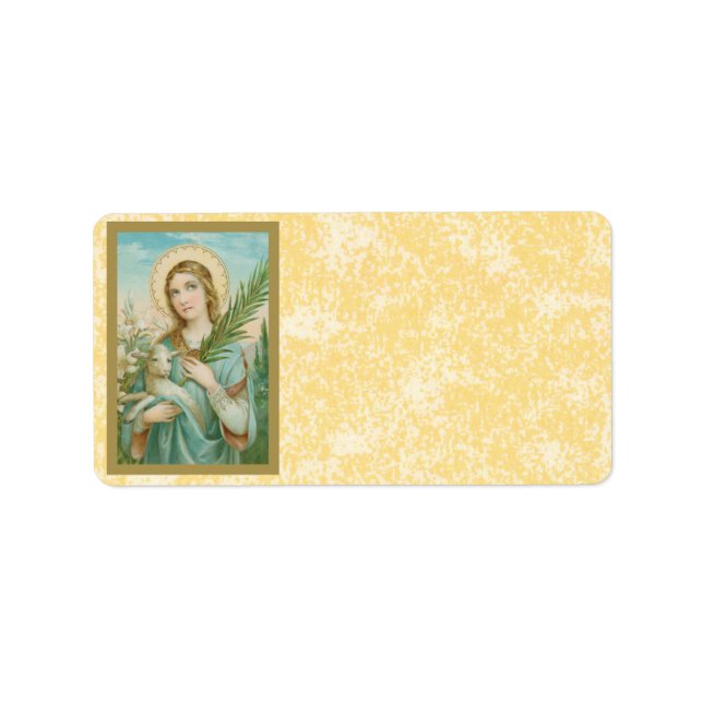 Etiqueta Agnés de Roma (MH 01) (Frente)