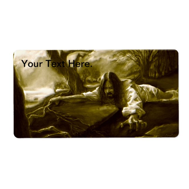 Etiqueta Agonía de Jesucristo en el Jardín de Getsemane (Frente)