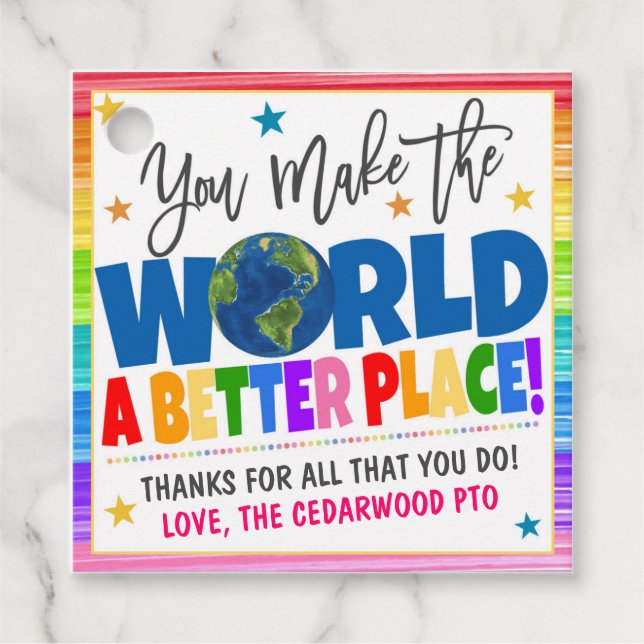 Etiqueta Agradecimiento Gracias (Anverso)