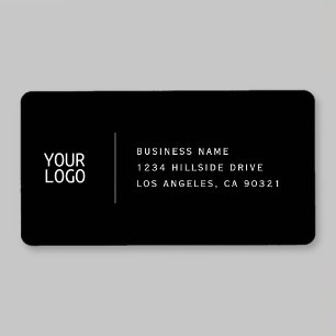 Etiqueta Agrega tu logotipo   Dirección de devolución moder
